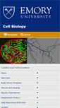 Mobile Screenshot of cellbio.emory.edu