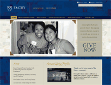 Tablet Screenshot of annualgiving.emory.edu