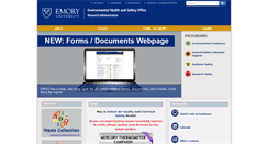 Desktop Screenshot of ehso.emory.edu