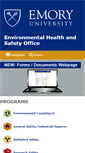 Mobile Screenshot of ehso.emory.edu