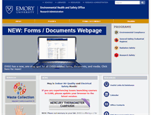 Tablet Screenshot of ehso.emory.edu