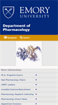 Mobile Screenshot of pharm.emory.edu