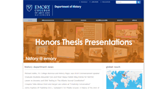 Desktop Screenshot of history.emory.edu