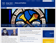 Tablet Screenshot of emoryhistory.emory.edu