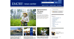 Desktop Screenshot of news.web.emory.edu