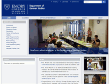 Tablet Screenshot of german.emory.edu