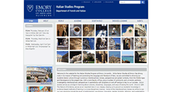 Desktop Screenshot of italian.emory.edu
