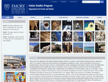 Tablet Screenshot of italian.emory.edu