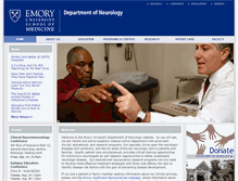 Tablet Screenshot of neurology.emory.edu