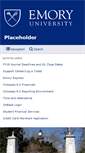 Mobile Screenshot of finance.emory.edu