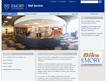 Tablet Screenshot of mailservices.emory.edu