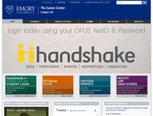 Tablet Screenshot of career.emory.edu