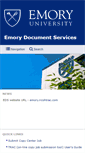 Mobile Screenshot of docservices.emory.edu