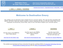 Tablet Screenshot of destination.emory.edu