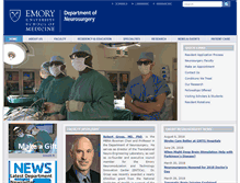 Tablet Screenshot of neurosurgery.emory.edu