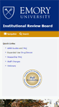 Mobile Screenshot of irb.emory.edu