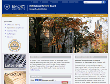 Tablet Screenshot of irb.emory.edu