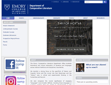 Tablet Screenshot of comparativelit.emory.edu