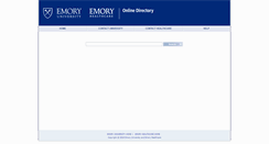 Desktop Screenshot of directory.service.emory.edu