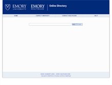 Tablet Screenshot of directory.service.emory.edu