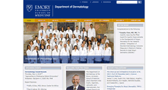 Desktop Screenshot of dermatology.emory.edu