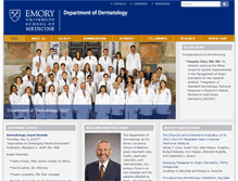 Tablet Screenshot of dermatology.emory.edu