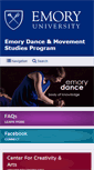Mobile Screenshot of dance.emory.edu