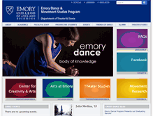 Tablet Screenshot of dance.emory.edu