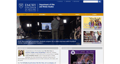 Desktop Screenshot of filmstudies.emory.edu