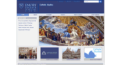 Desktop Screenshot of catholicstudies.emory.edu