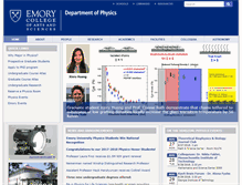 Tablet Screenshot of physics.emory.edu