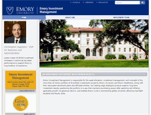 Tablet Screenshot of investment.emory.edu