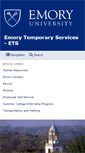 Mobile Screenshot of ets.emory.edu