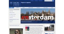Desktop Screenshot of linguistics.emory.edu