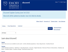 Tablet Screenshot of discovere.emory.edu