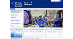Desktop Screenshot of anesthesiology.emory.edu