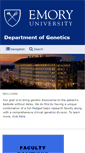 Mobile Screenshot of genetics.emory.edu
