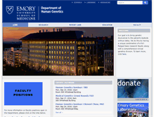 Tablet Screenshot of genetics.emory.edu
