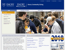 Tablet Screenshot of communitygiving.emory.edu