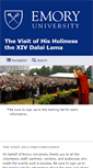Mobile Screenshot of dalailama.emory.edu