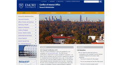 Desktop Screenshot of coi.emory.edu