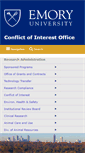 Mobile Screenshot of coi.emory.edu