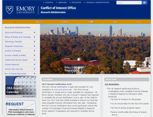 Tablet Screenshot of coi.emory.edu