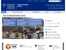 Tablet Screenshot of business.library.emory.edu
