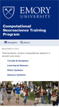 Mobile Screenshot of compneurosci.college.emory.edu