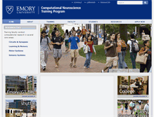 Tablet Screenshot of compneurosci.college.emory.edu