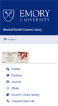 Mobile Screenshot of health.library.emory.edu