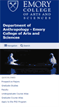 Mobile Screenshot of anthropology.emory.edu